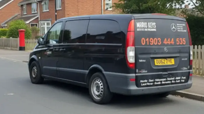 Mario Auto Keys branded van - Mobile car locksmith service in West Sussex